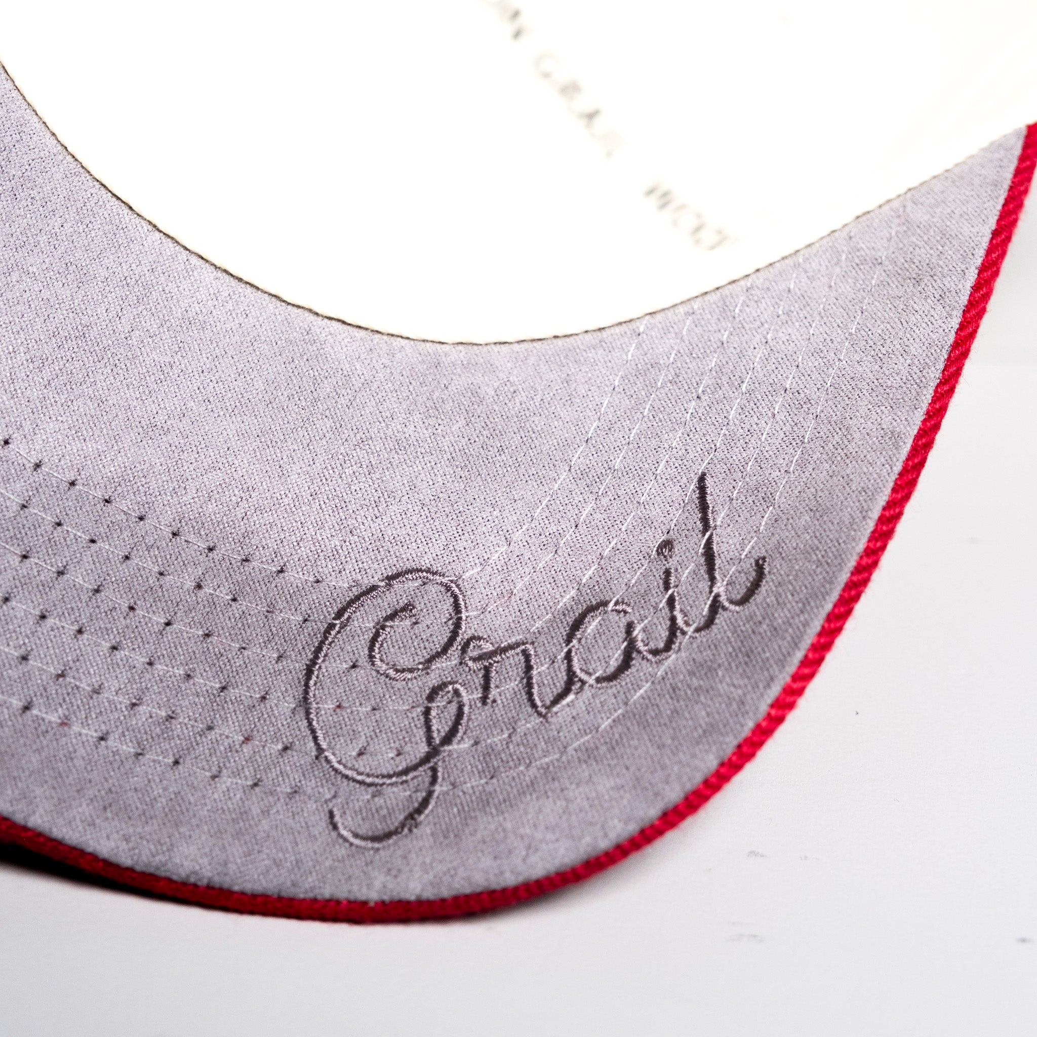 USC Trojans Hat Cream and Cardinal Football Banners Snapback - Underbrim Detail