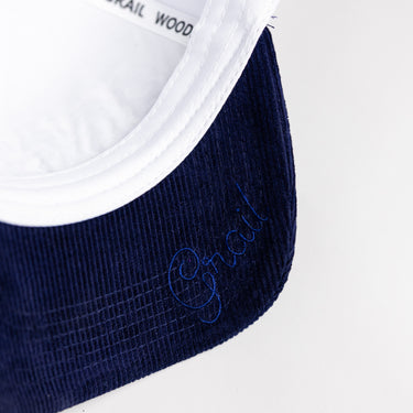 Utah State Aggies Hat White & Navy Stadium Pulse - Underbrim Detail
