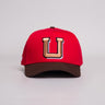 Utah Utes Bronze U Hat Red and Brown Snapback - Front Panel