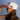 Utah Utes Hat Cream & Red Drum and Feather Sun Fade - On Model Lifestyle B