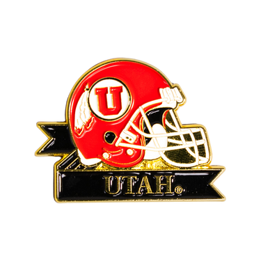 Utah Utes Helmet Pin Officially Licensed Collectible - Product Front