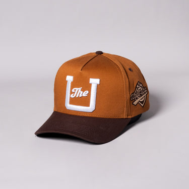 Utah Utes The U Hat Rust and Brown Neutrals Snapback - Angled View