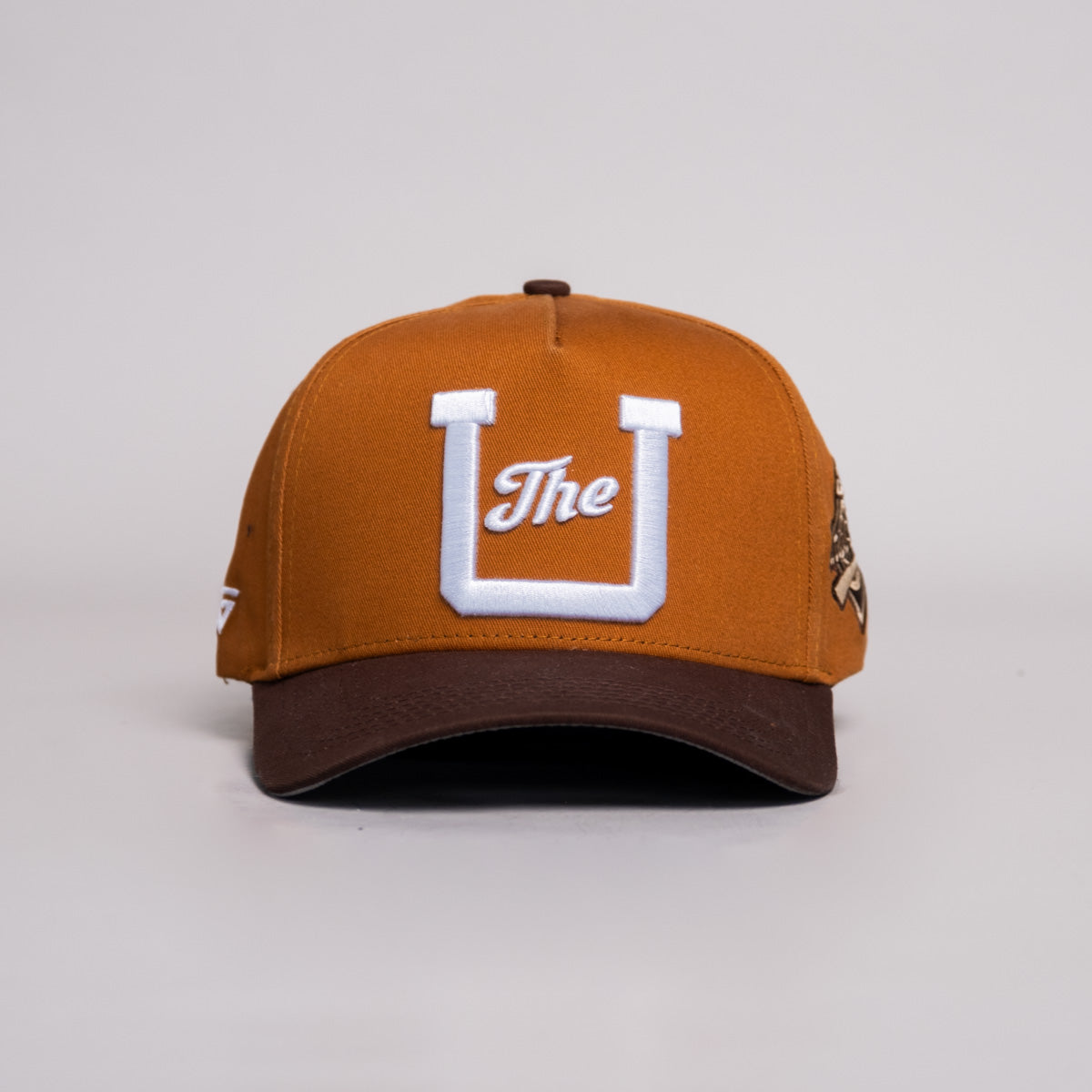 Utah Utes The U Hat Rust and Brown Neutrals Snapback - Front Panel