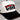 Utah Utes Vintage Cream and Black Snapback Hat with Red Mountain Logo Embroidery - Front Detail