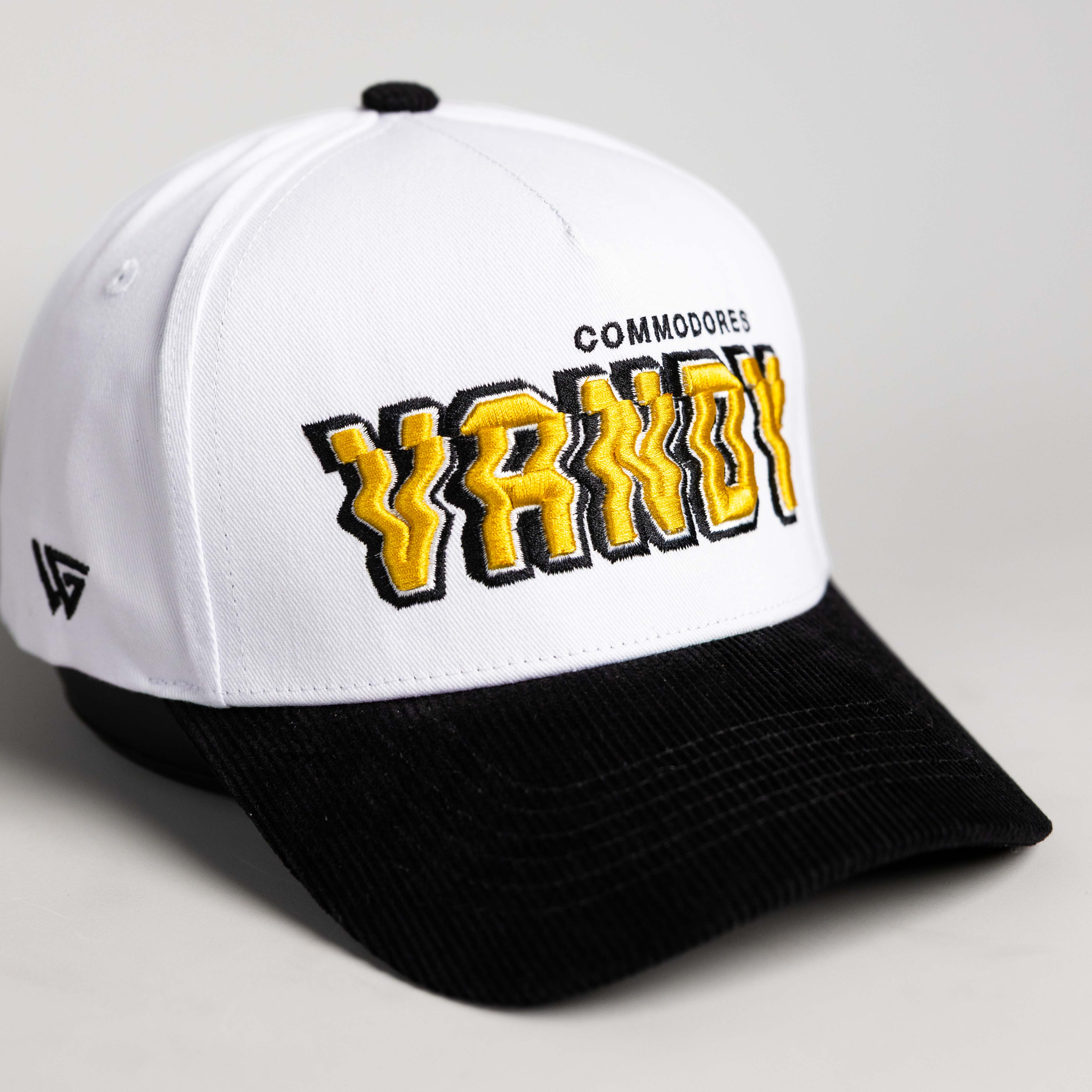 Vanderbilt Commodores Hat White & Black Stadium Pulse - Angled View