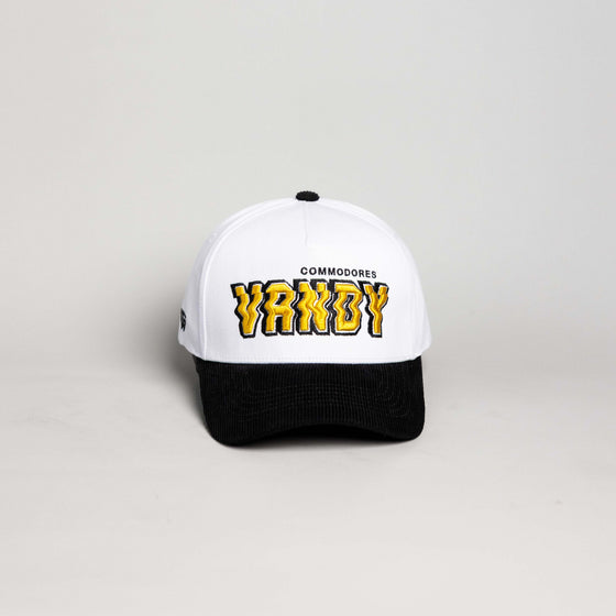 Vanderbilt Commodores Hat White & Black Stadium Pulse - Front Panel