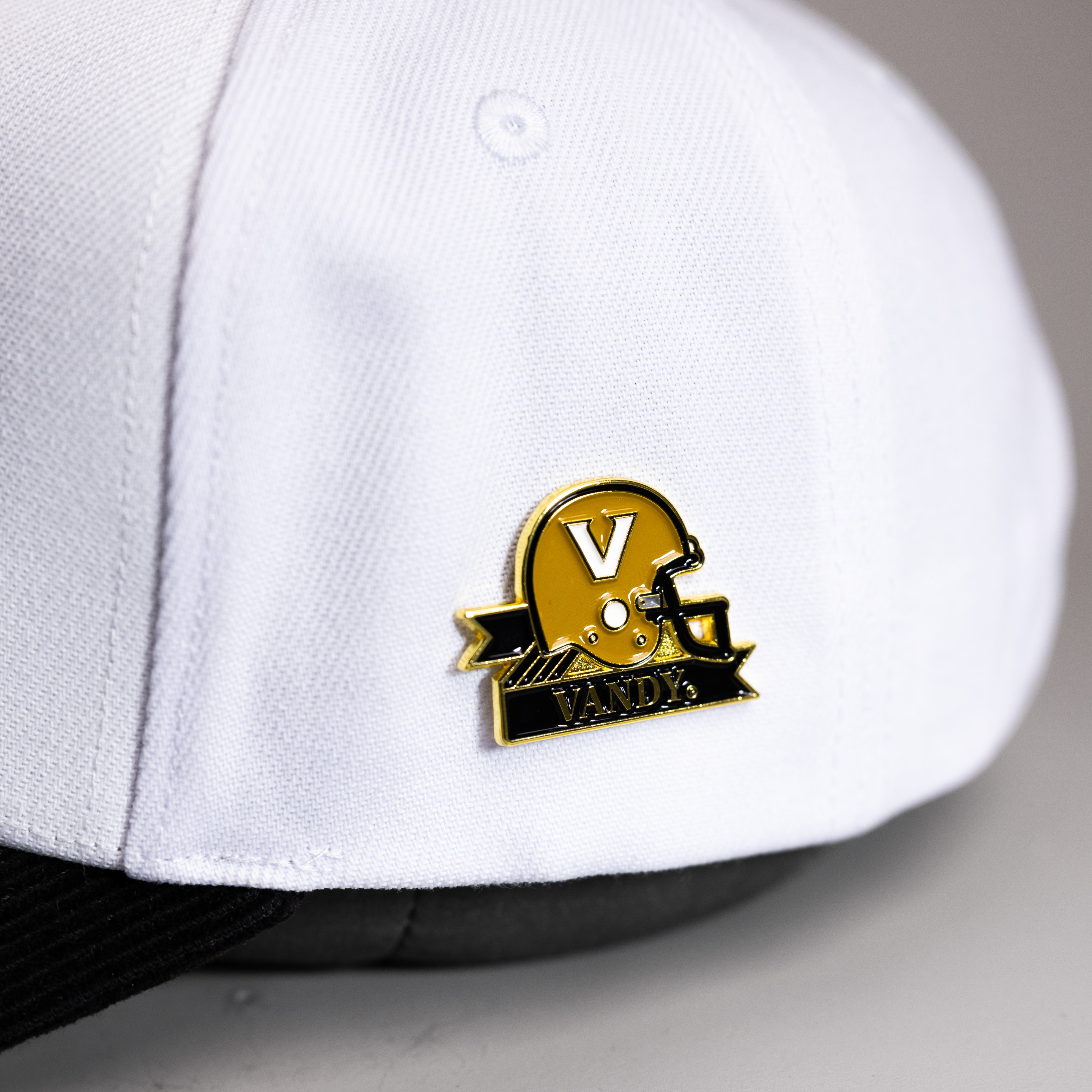 Vanderbilt Commodores Helmet Pin Officially Licensed Collectible - On Hat Detail