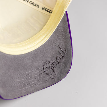 Washington Huskies Hat Cream & Purple 1991 Natty Snapback - Underbrim Detail