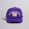 Washington Huskies Hat Purple Script Snapback - Front Panel