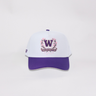 Washington Huskies Hat White & Purple Cherry Blossom Snapback - Front Panel