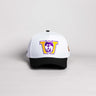 Washington Huskies Hat White & Purple Color Splash Snapback - Front Panel
