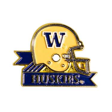 Washington Huskies Helmet Pin Officially Licensed Collectible - Product Front