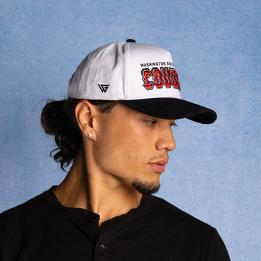 Washington State Cougars Hat White & Black Stadium Pulse - On Model Lifestyle