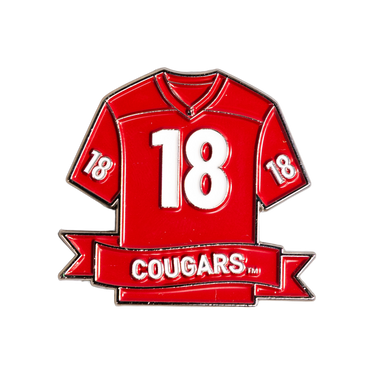 Washington State Cougars Jersey Pin Officially Licensed Collectible - Product Front