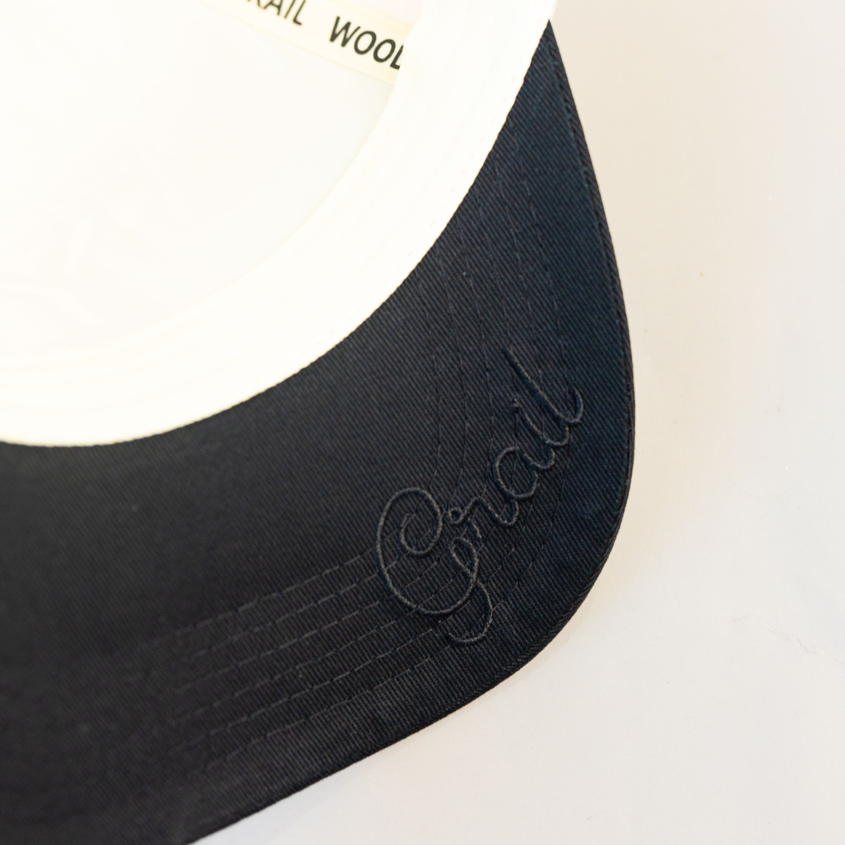 Woodn Grail Headlines Snapback - Black Brim Underbrim Detail